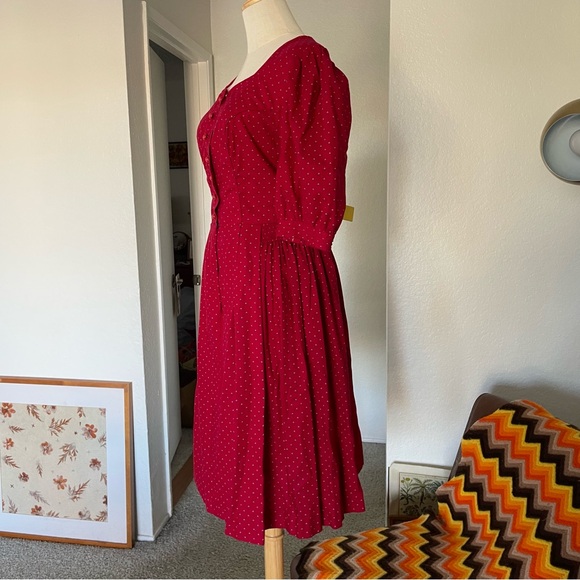 Vintage Salzburger Trachtenecht Floral Dirndl Midi Dress - Picture 4 of 12